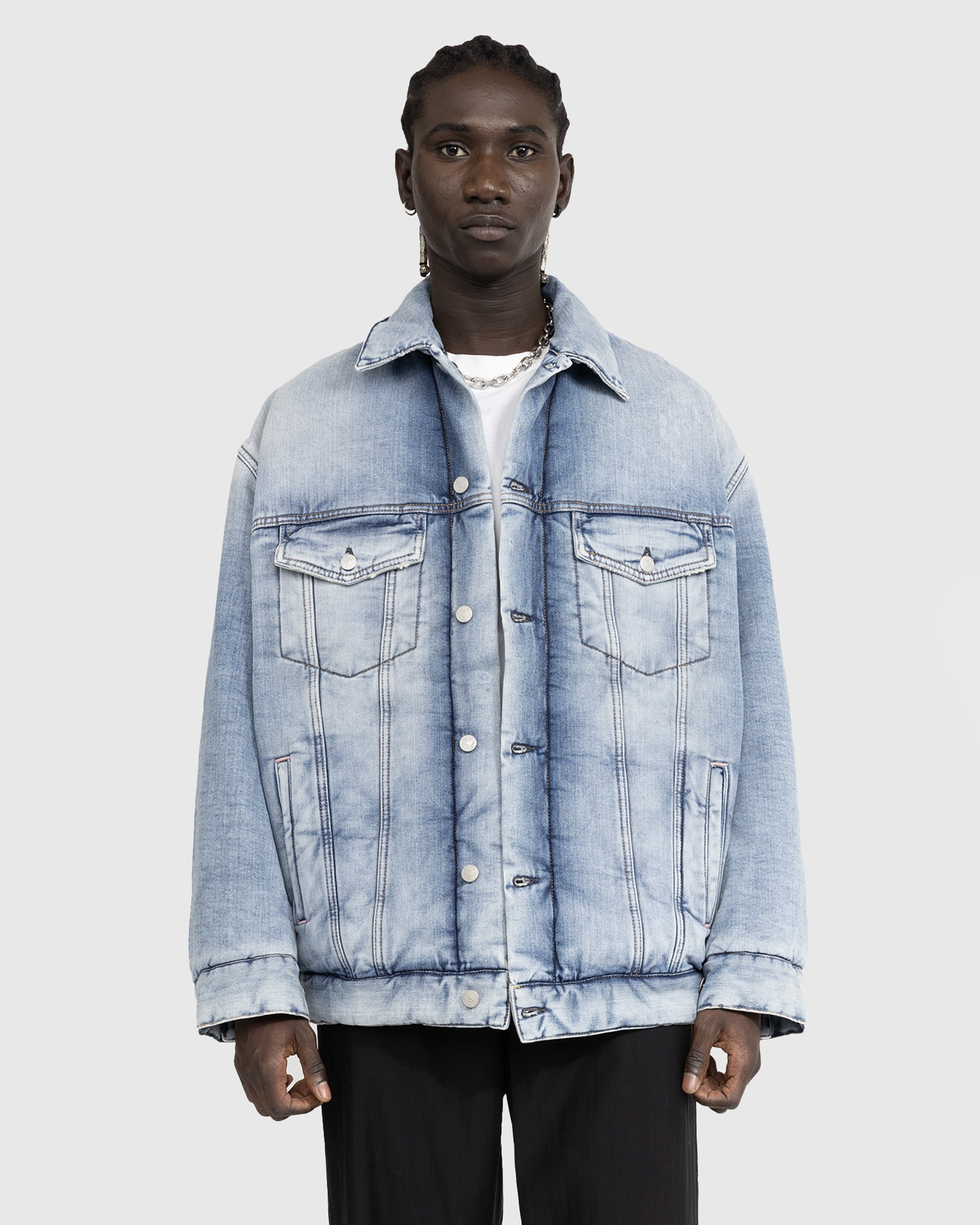 Oversized blue denim best sale jacket